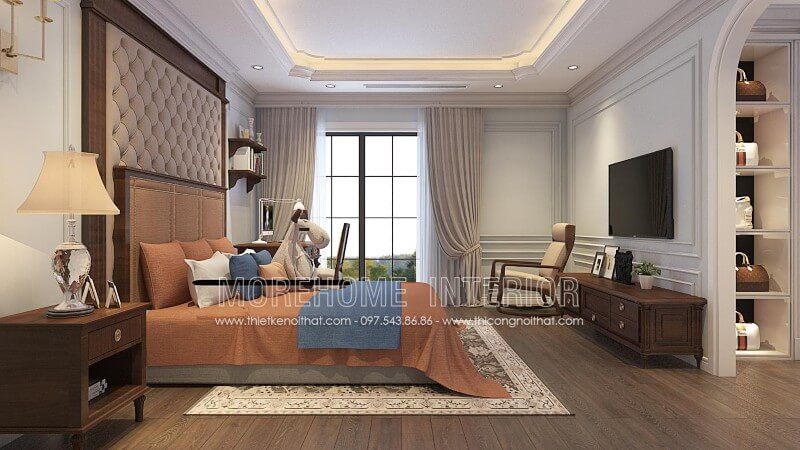 Tham khảo top 17 mẫu thiết kế giường ngủ 2 người cao cấp